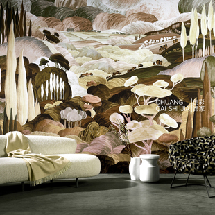 ARTE比利时进口墙纸壁纸真丝手绘丝绸墙布壁布壁画 97521 97520