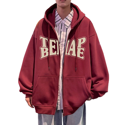 潮流宽松百搭休闲连帽卫衣