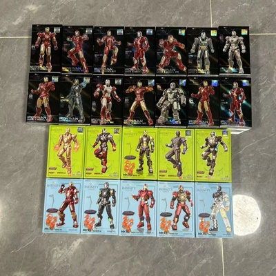 正版钢铁侠7CM拼装人偶