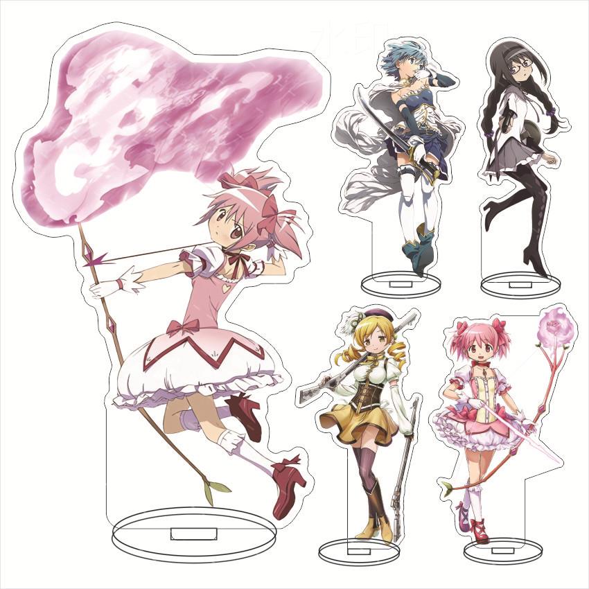魔法少女小圆动漫大立  鹿目圆 晓美焰巴麻 丘比亚克力美牌摆件