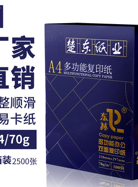 [东林]a4打印复印纸素描纸整箱70克/g草稿纸木浆办公白纸大箱