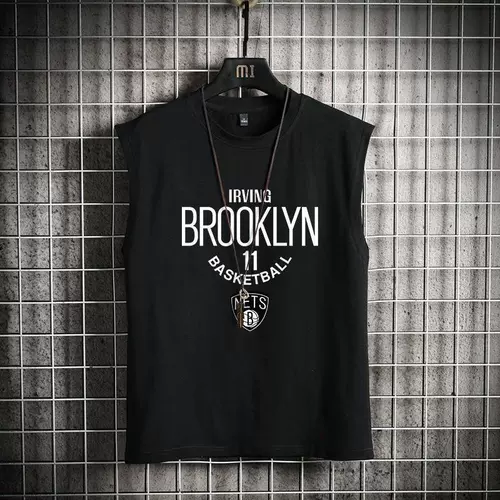 Мужской баскетбольный летний тонкий жилет, спортивная трендовая футболка для спортзала без рукавов