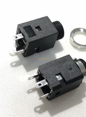 插座 3.5耳机座 PJ-341M 带螺纹 铜锣 三脚 耐温 环保ROHS