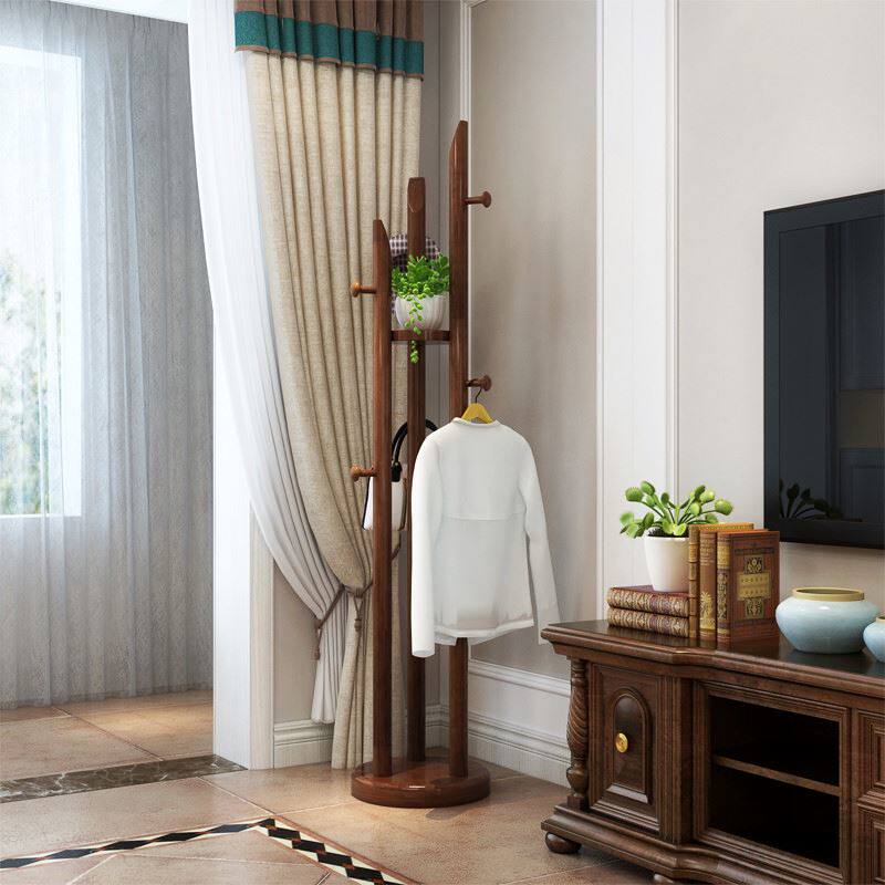 Fu Lan solid wood Coat rack coat hanger to ground bedroom multi-function Clothes rack Chinese style Glass Artifactin the Residential furniture , Shelf , Coat Rack  category - from Buy2taobao.com to provide professional Taobao agent buy service