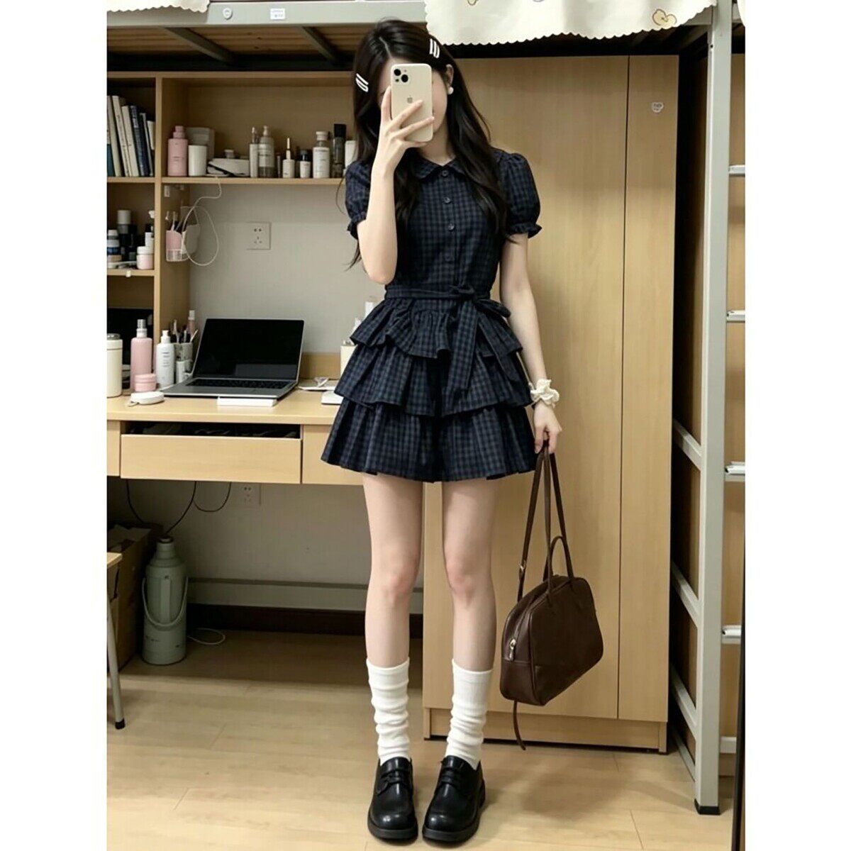 学院风夏天漂亮绝美裙子