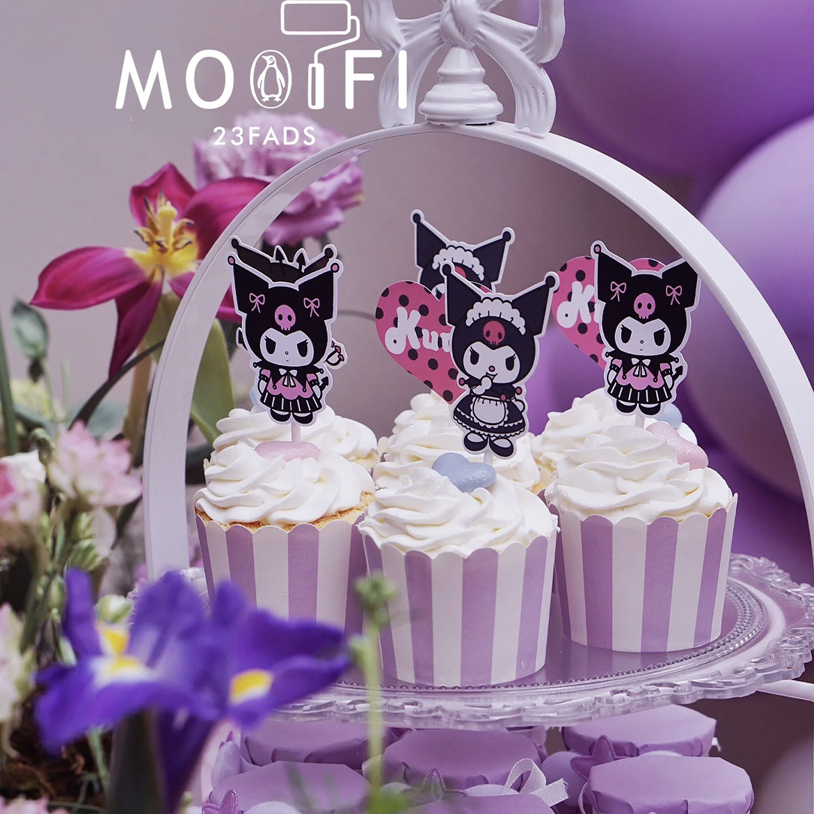 库洛米美乐蒂生日蛋糕装饰品