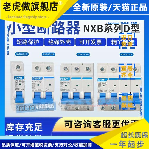 正泰昆仑D型动力NXB-125 NXB-40 NXB-63 1P 2P3P4P 小型断路器DZ4