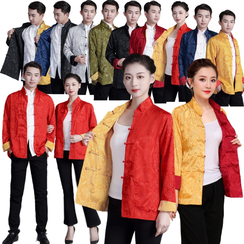 双面过年喜庆女士唐装中国汉服