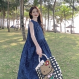 【新款已出货】无袖印花连衣裙C161-8833-P125-K188，女装连衣裙，2C161