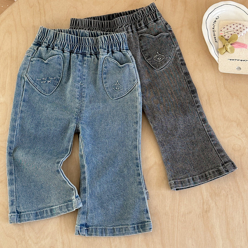 三折撤柜婴幼儿裤子2026春季新品女童牛仔长裤女宝韩版百搭喇叭裤,童装/婴儿装/亲子装,裤子,淘宝优惠券,粉丝福利购,淘宝优惠卷