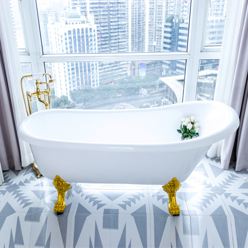 Net Red bathtub Acrylic Small apartment bathtub household adult bathtub Freestanding bathtub surfing Jacuzziin the Decoration main material , Toiletries , Bathtub , Bathtub  category - from Buy2taobao.com to provide professional Taobao agent buy service