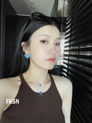 浮夸少女少女心爱心耳环