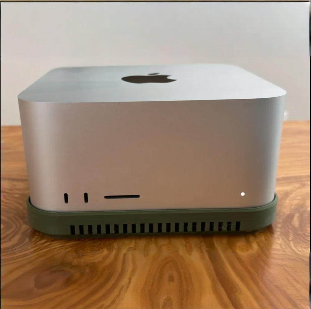 Mac Studio散热增高 可自行加海绵过滤空气防尘