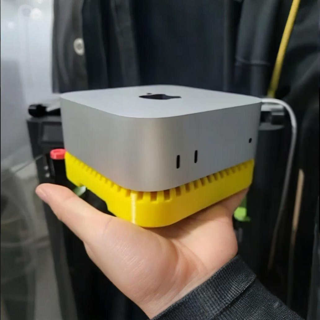 底座板 MAC mini M4+外接硬盘支架（阿卡西斯-雷电四）