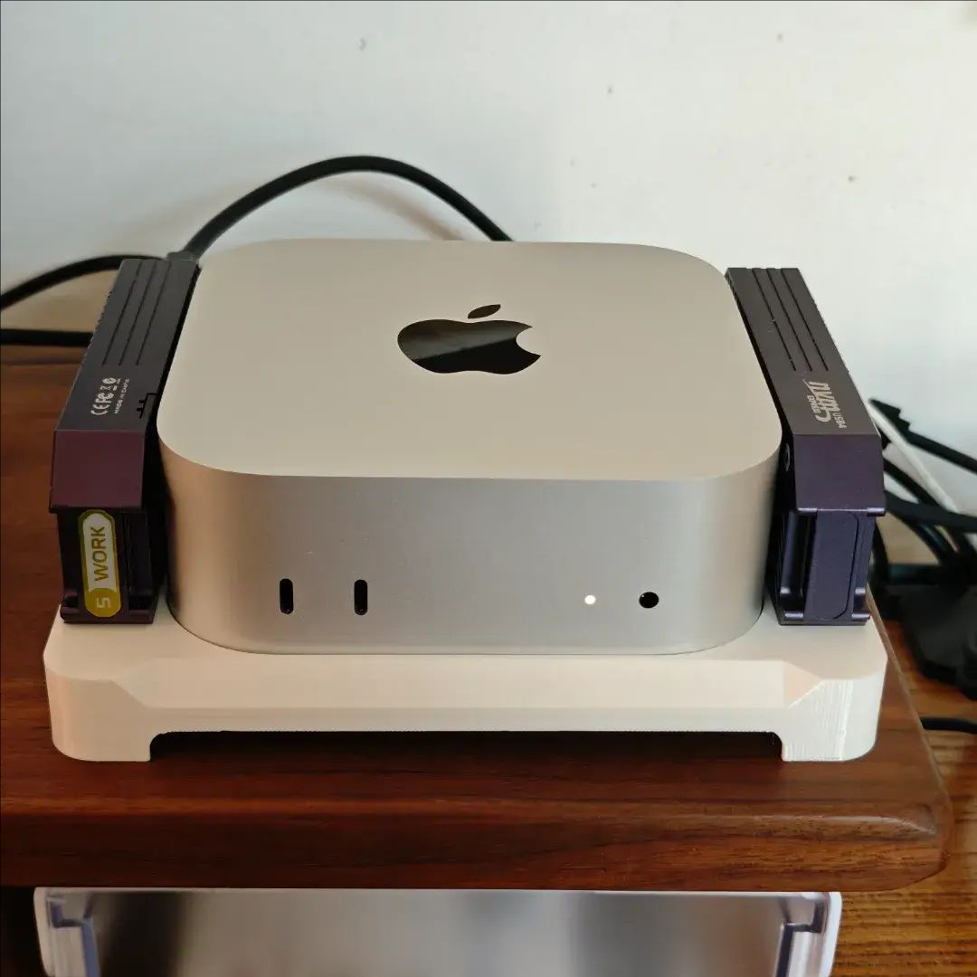 mac mini m4 底座 带硬盘支架组合