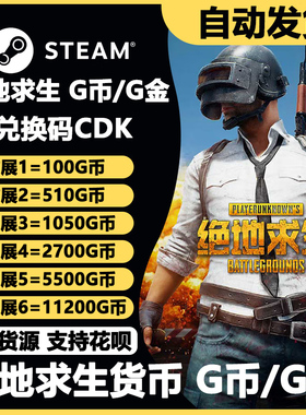 pubg g币绝地求生G币金币吃鸡gb游戏币皮肤保时捷通行证兑换码CDK