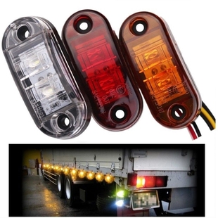24V厢式 东风多利卡轻卡货车2LED示廓灯食人鱼边灯12v 货车防水边