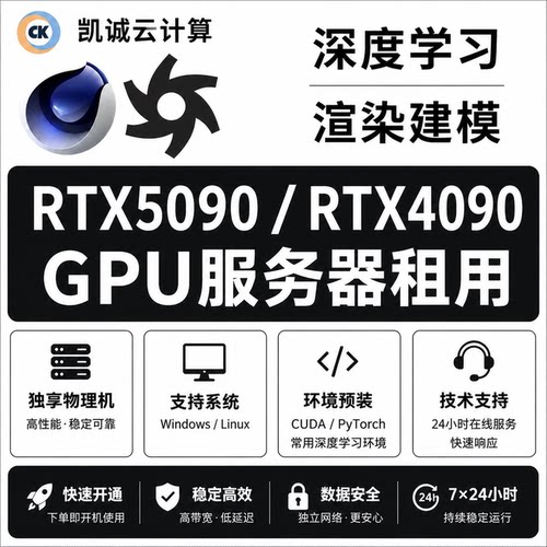 i9 5090租用云服务器租用远程物理主机MATLAB科学计算4090GPU出租