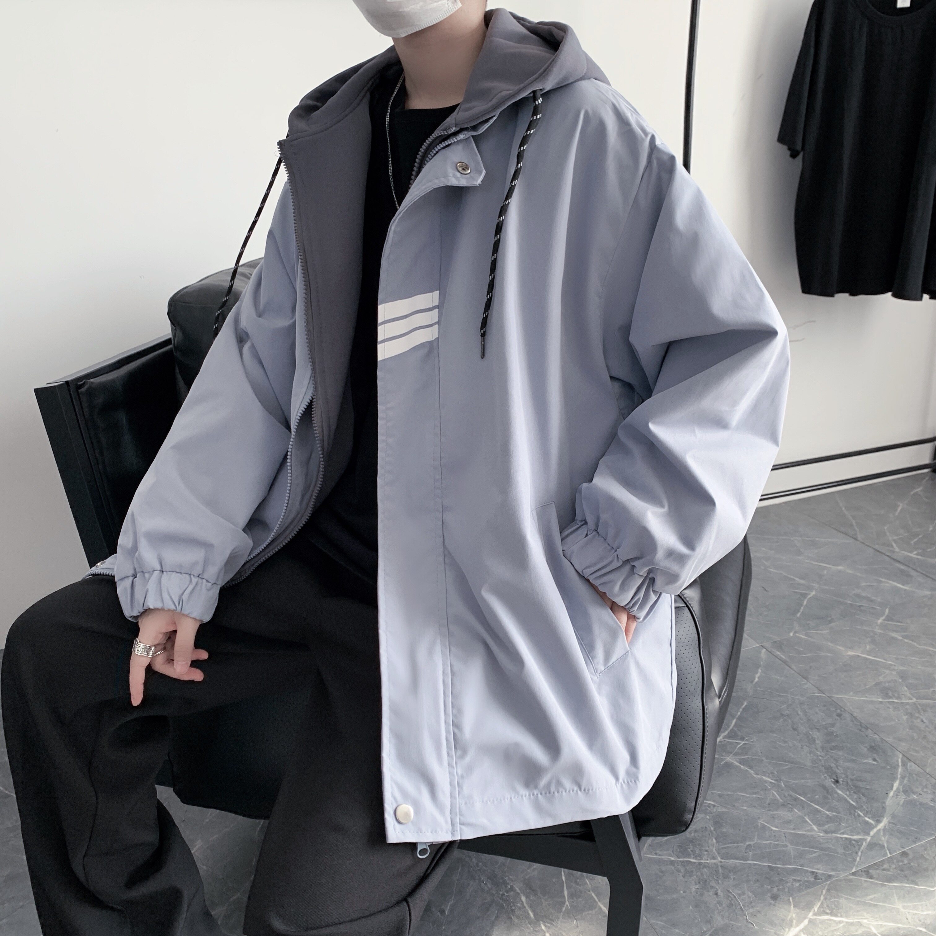 910AW1027秋季新款男士连帽宽松外套,男装夹克,星座910A