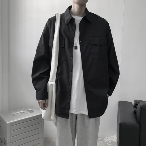 910A C02 秋季男士宽松休闲百搭衬衫图片