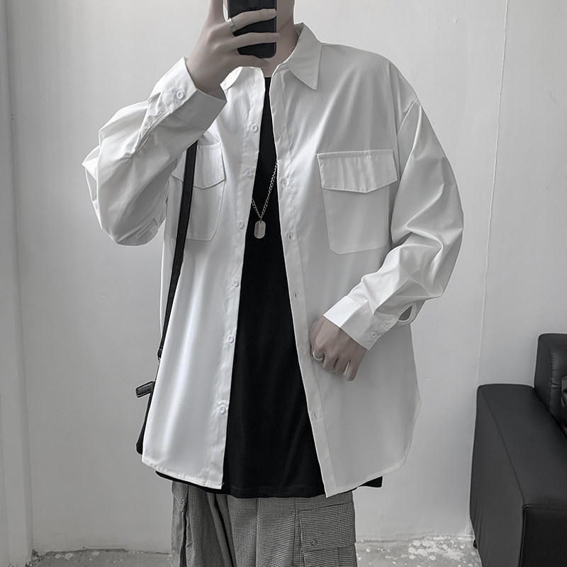 910AC02秋季男士宽松休闲百搭衬衫,男装衬衫,星座910A