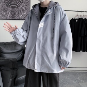 910A W1027 秋季新款男士连帽宽松外套图片