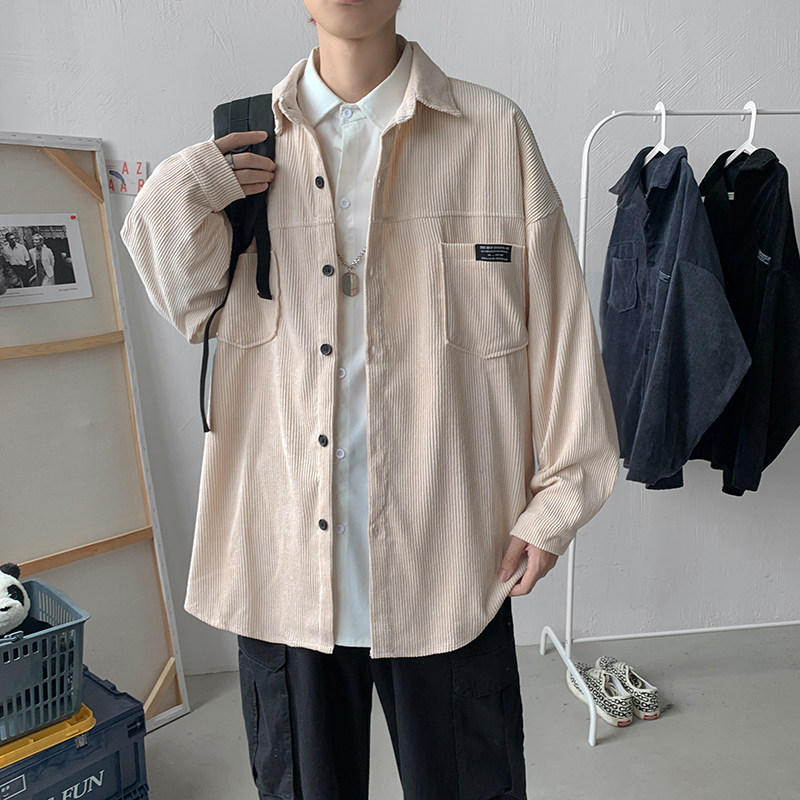 910ACS05秋季男士灯芯绒休闲百搭衬衫,男装衬衫,星座910A