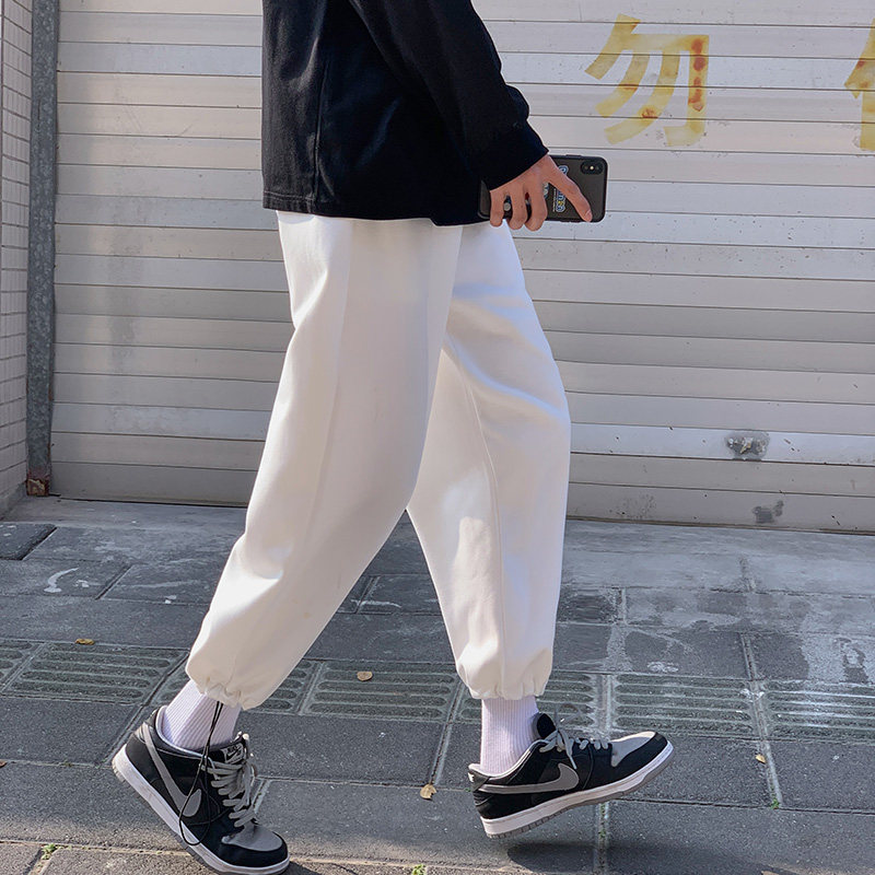 910A-503-P45春秋季宽松休闲直筒束脚裤,男装休闲裤,星座910A