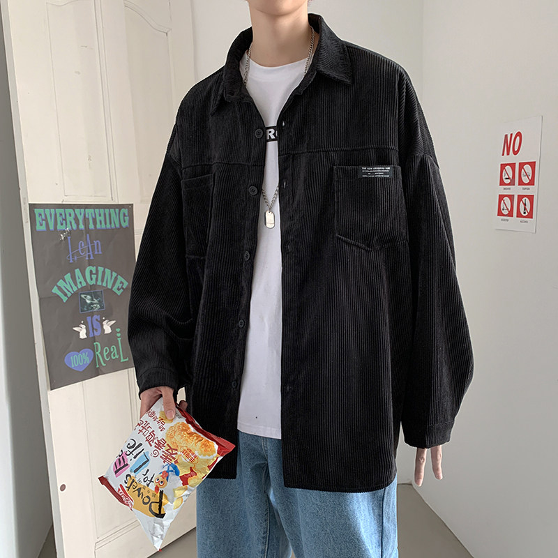 910ACS05秋季男士灯芯绒休闲百搭衬衫,男装衬衫,星座910A