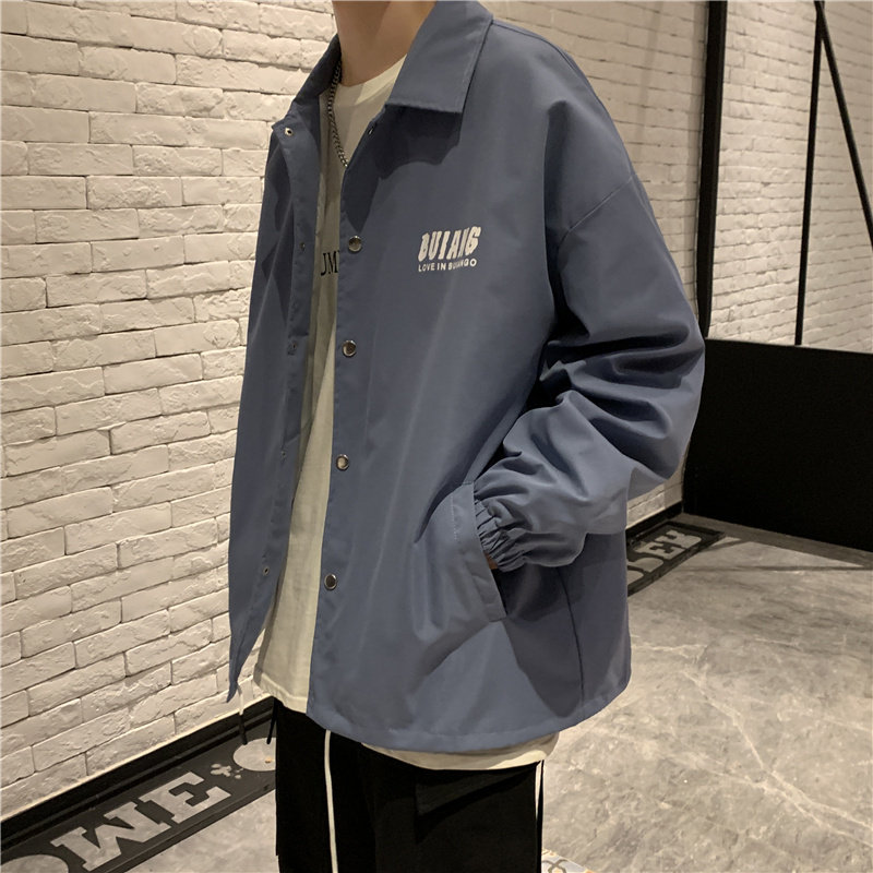 910A1013秋季新款男士笑脸宽松休闲百搭夹克外套,男装夹克,星座910A