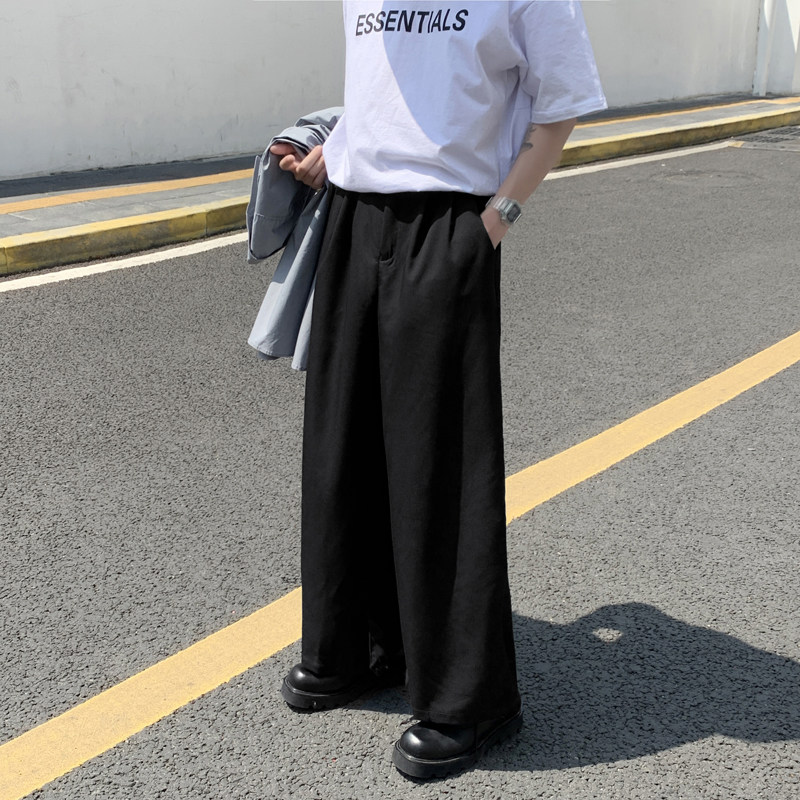 910A-536-P45 春秋季新款男士宽松情侣百搭直筒休闲裤图片