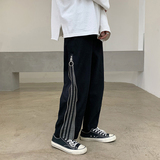 910A-G162-P45港风春秋装阔腿裤运动裤休闲裤潮流，男装休闲裤，星座910A