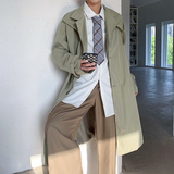 910A-Y33秋装长款风衣情侣嘻哈潮流韩版宽松大码外套男，男装风衣，星座910A