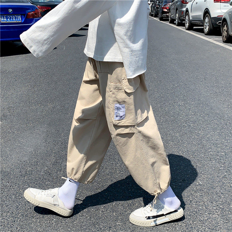 910A-G150春秋装街头潮休闲裤男女情侣束脚九分裤子,男装休闲裤,星座910A