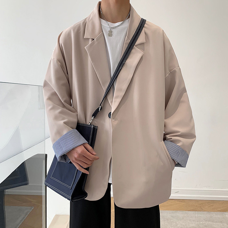 910A-Y227港风春秋新款帅气纯色休闲外套上衣男士西服,男装西服,星座910A