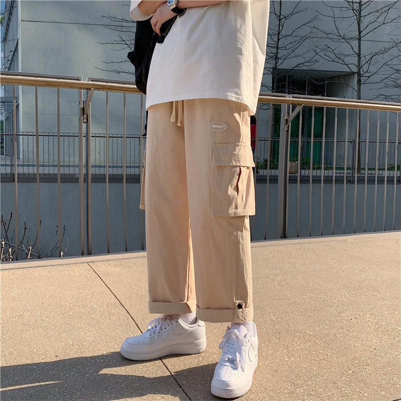 910A-602-P45春秋季宽松休闲直筒工装裤,男装休闲裤,星座910A