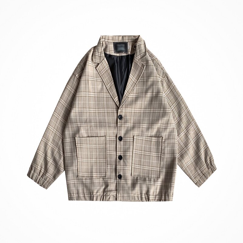 910A-W02港风春秋格子百搭情侣西装西服,男装西服,星座910A