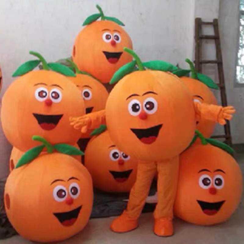 脐橙卡通人偶服装水果橙子人偶服