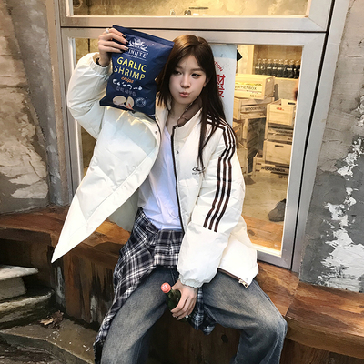 超好看冬季新款羽绒棉服学生外套