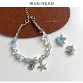 海洋沙滩系列 无厘头 自制小众海星耳钉夏日度假贝壳海星手链