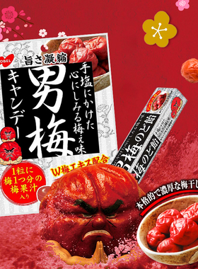 NOBEL诺贝尔男梅润糖果紫苏话梅子梅片肉喜糖喉日本进口零食结婚