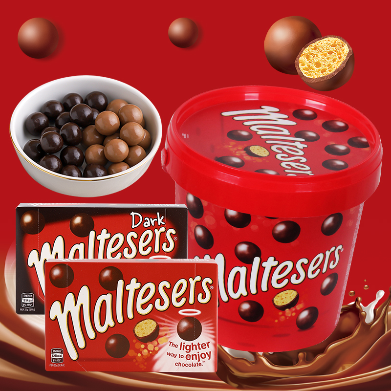 澳大利亚Maltesers麦提莎麦丽素牛奶夹心巧克力暑假进口儿童零食