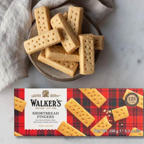 英国进口沃尔克斯Walkers黄油饼干手指条曲奇酥性欧洲零食品糕点