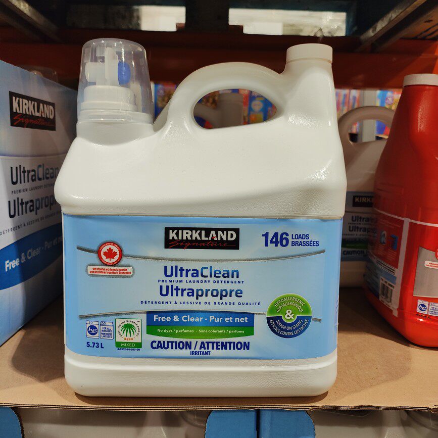 良心costco代购kirkland/科克兰洗衣液5.73/升(无香型)油渍美国