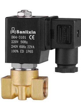 余姚三力信 微型直动式常闭电磁阀 SLP-2-3 SLP2-3B 铜不锈钢