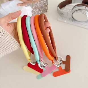 手机挂绳独特手腕款 绳子手提腕带挂饰便携防丢垫片 充棉手绳短款