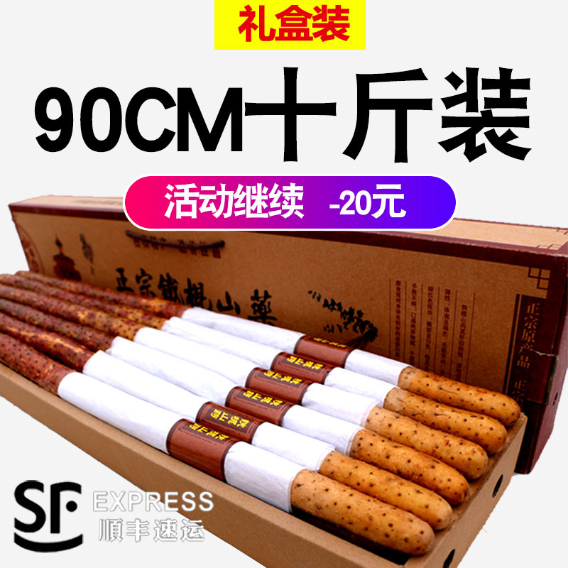新鲜河南焦作温县10斤铁杆紫麻怀淮山正宗礼盒装粗大西施铁棍山药