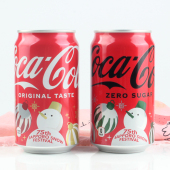 2024 可口可乐碳酸饮料350ml 日本进口Coca－Cola雪人节限定收藏版