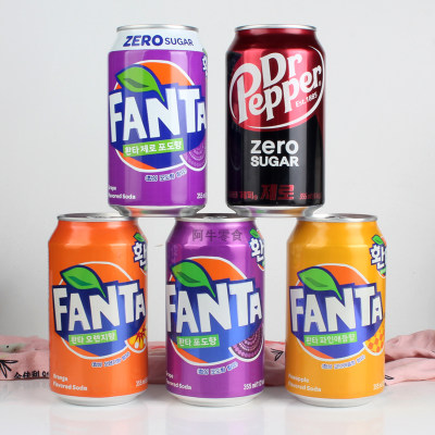 韩国进口Fanta/芬达橙味碳酸饮料