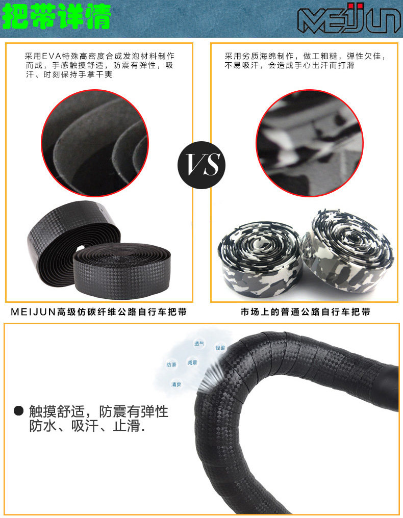 Poignées de vélo MEIJUN - Ref 2340196 Image 5